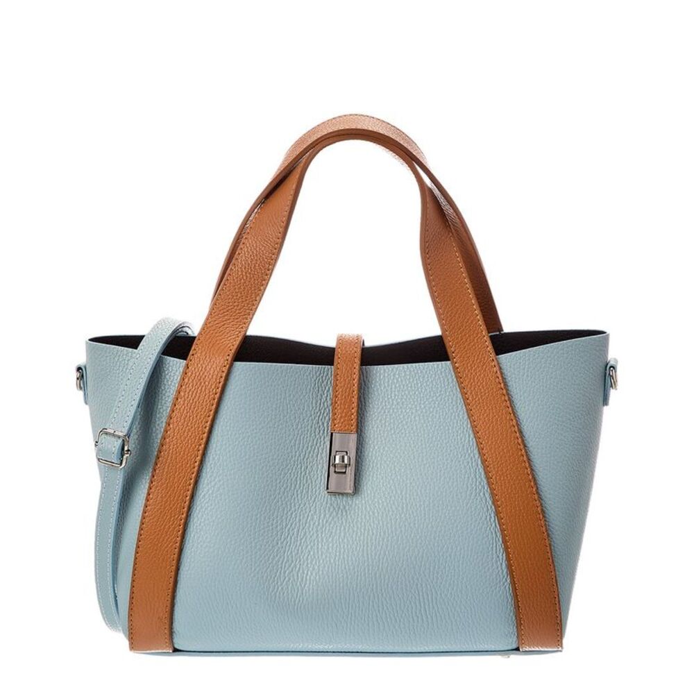 Italian Leather Cleo Leather Top Handle Bag